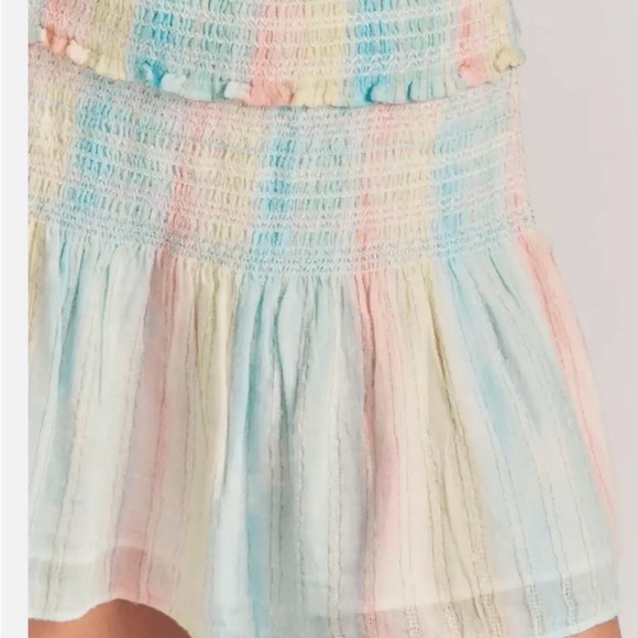 LoveshackFancy Rainbow print Camilla mini skirt - Picture 5 of 5